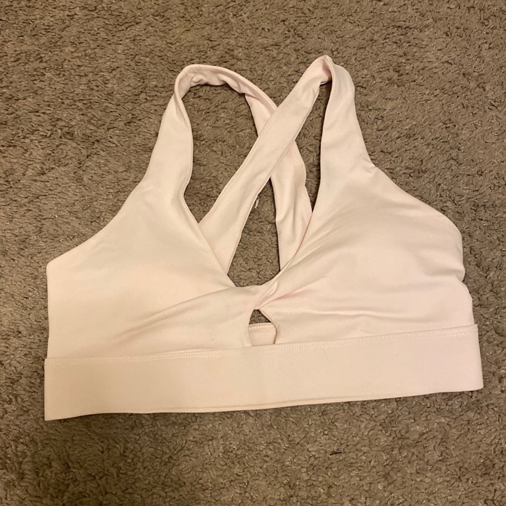 Fabletics Light Pink Sports Bra